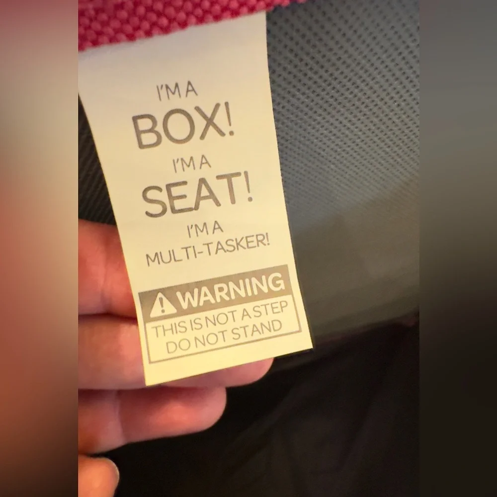 Kid's Poppin Box Seat, Ottoman, Footstool and Storage All in One Collapsible Box - Picture 6 of 9